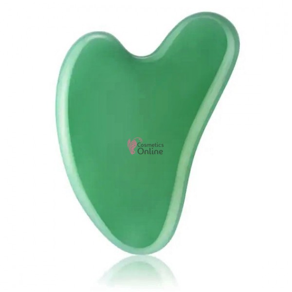 Accesoriu de masaj din sticla pentru masaj Gua Sha Cod AST010 Verde